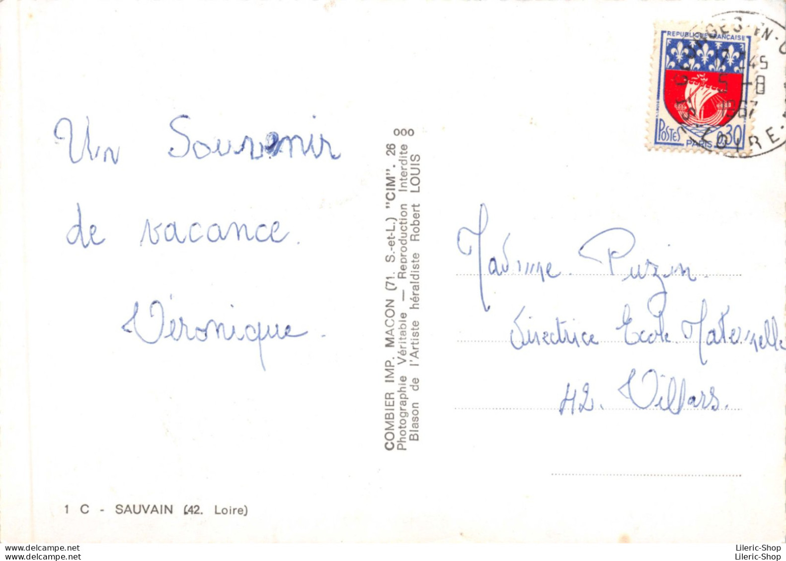 (Loire) SAUVAIN - Multivues  Cpsm GF 1967 - Autres & Non Classés