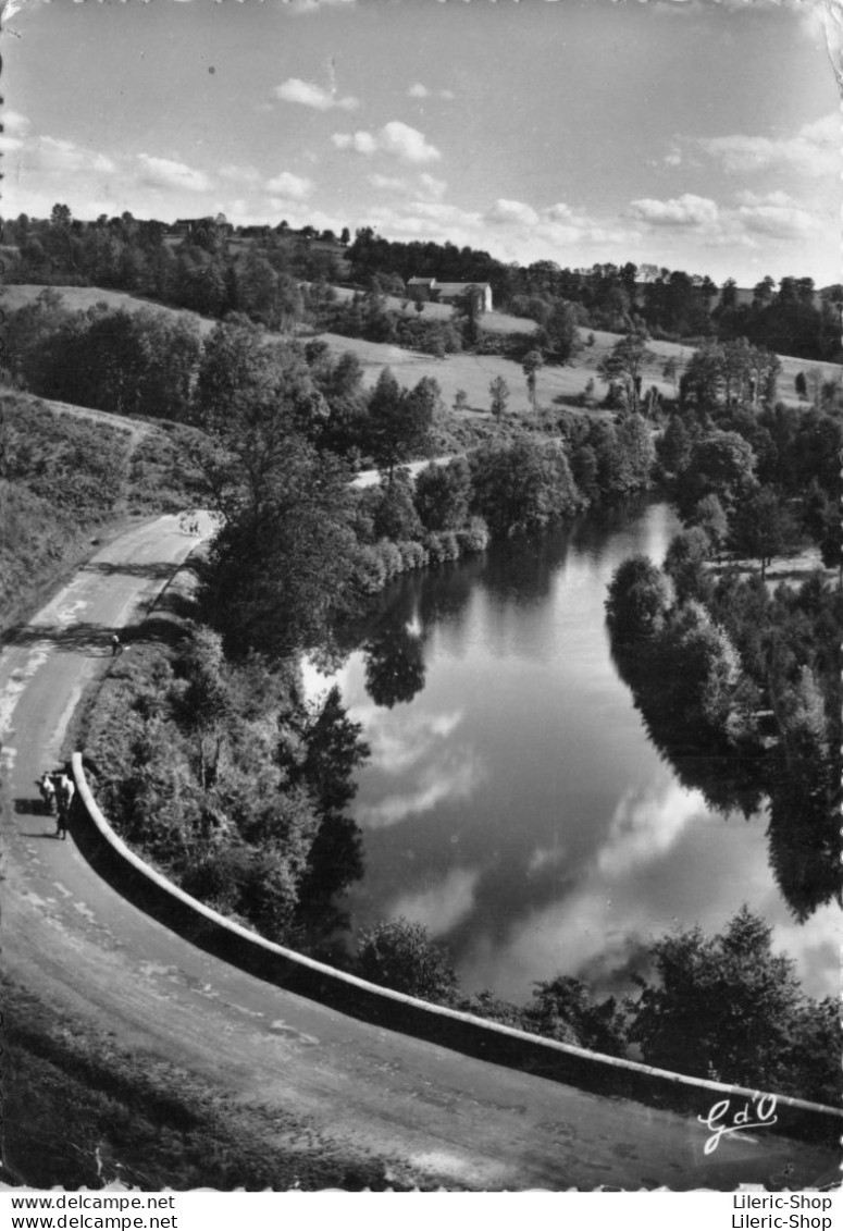 Vallée De La Dore Perspective Sur La Dore Et La Route D'Ambert Au Gour De Champy (63)  Cpsm GF 1956 - Autres & Non Classés