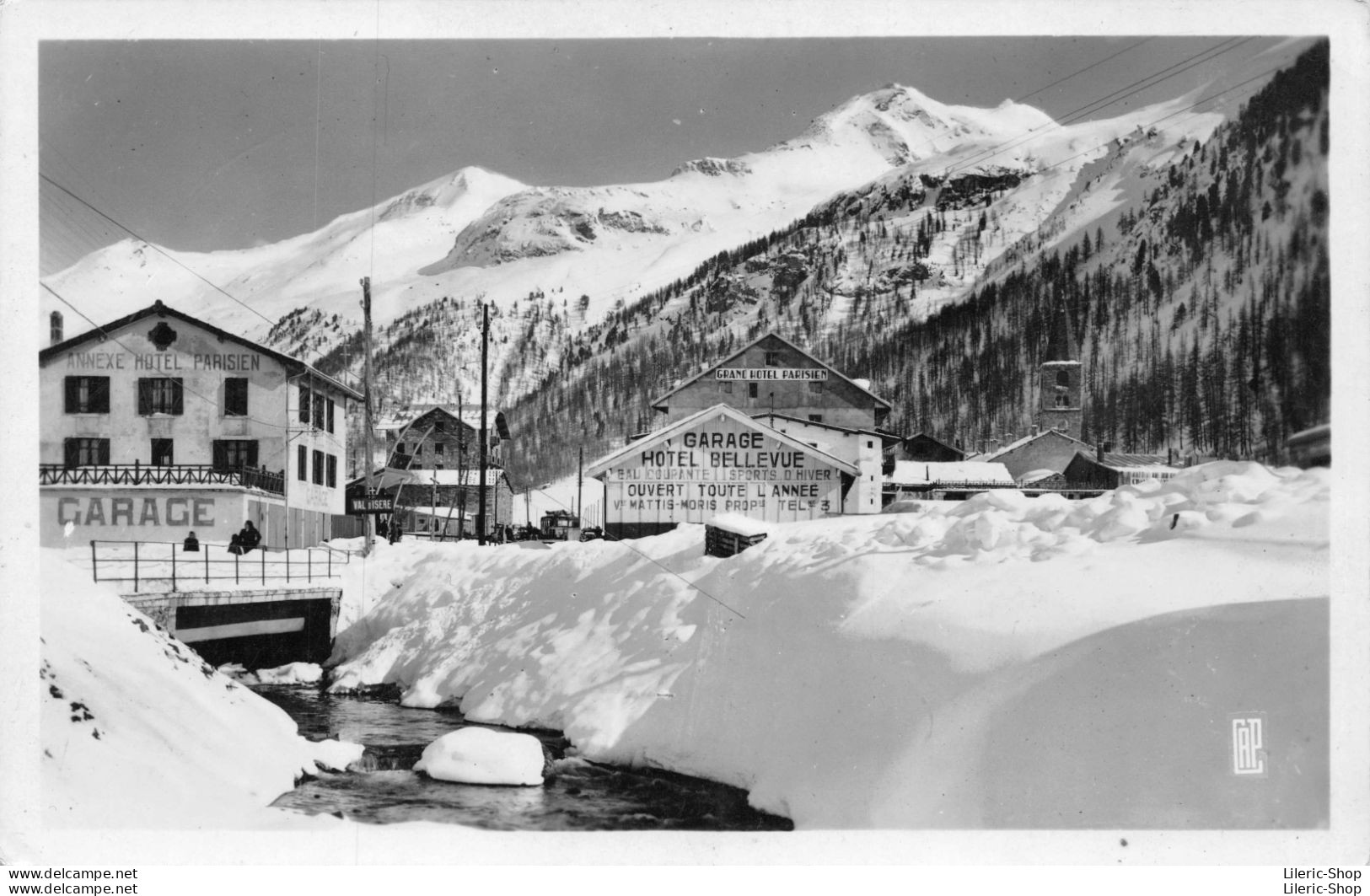 Val D'Isère (73)Le Village, Les Hôtels Et L'Iseran Cpsm ± 1960 - Val D'Isere