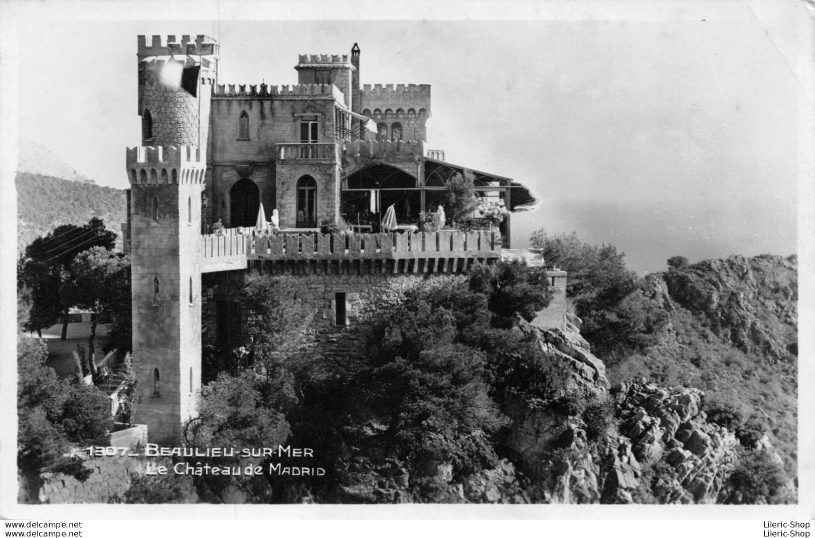 BEAULIEU-SUR-MER (06) Le Château De MADRID Cpsm PF ± 1950 - Beaulieu-sur-Mer