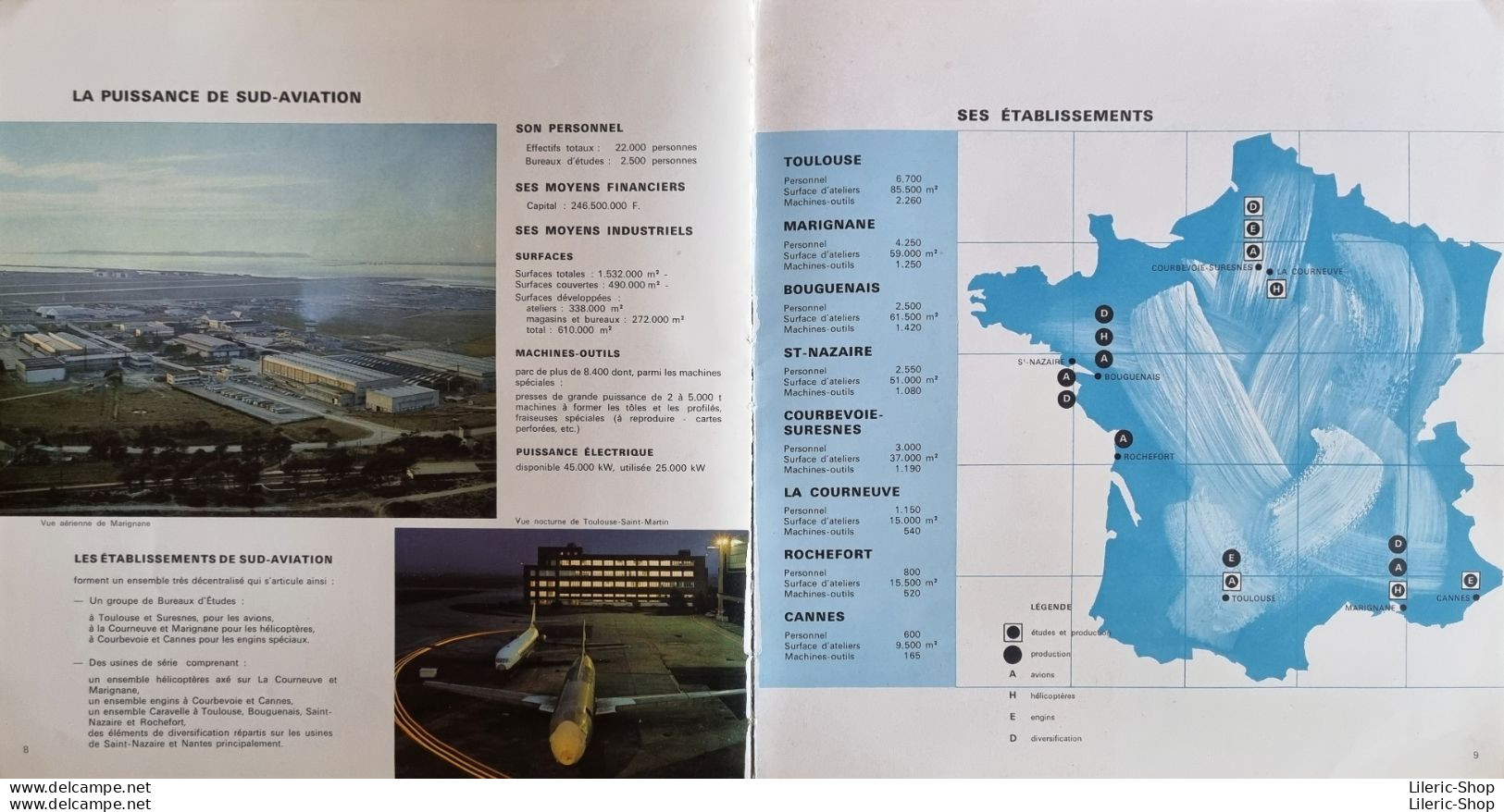 MANUEL SUD-AVIATION DE 1963 - 68 PAGES PHOTOS DE DIEUZAIDE DOISNEAUX ET JOSSE NOEL 270x280 - Altri & Non Classificati