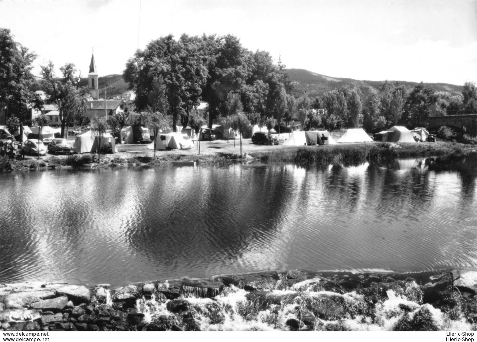 LE MALZIEU (Lozère) Camping Plage COMBIER IMP. MACON - Autres & Non Classés