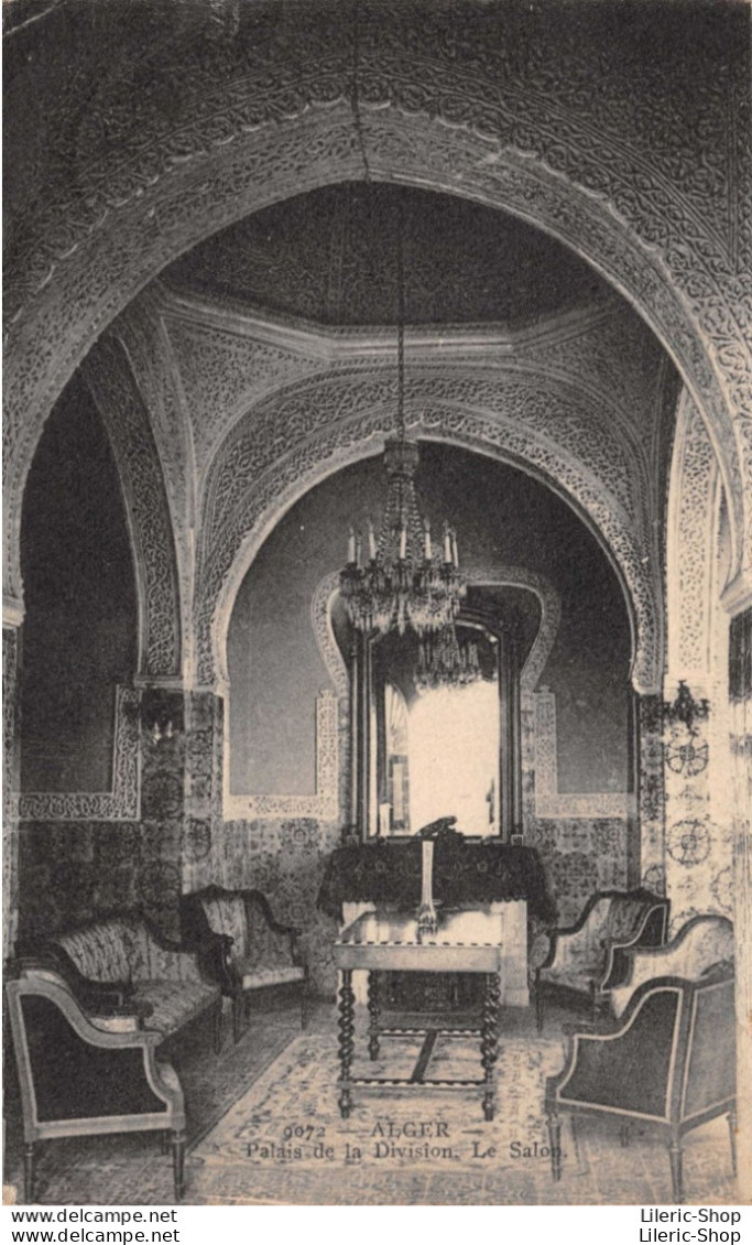 ALGER - Palais De La Division - Le Salon - Cpa 1930 - Algiers