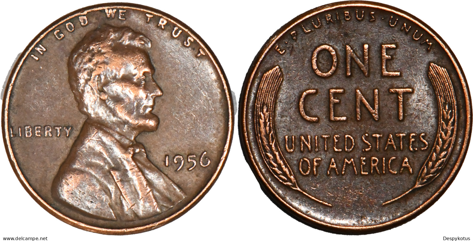 USA - 1951 & 1956 - ONE CENT - 19-237 - 1909-1958: Lincoln, Wheat Ears Reverse