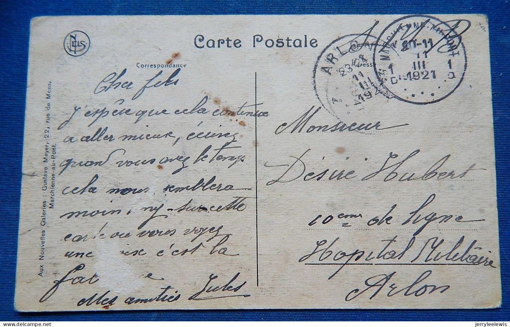 MARCHIENNE-au-PONT  -  Route De Mons -  1921 - Charleroi