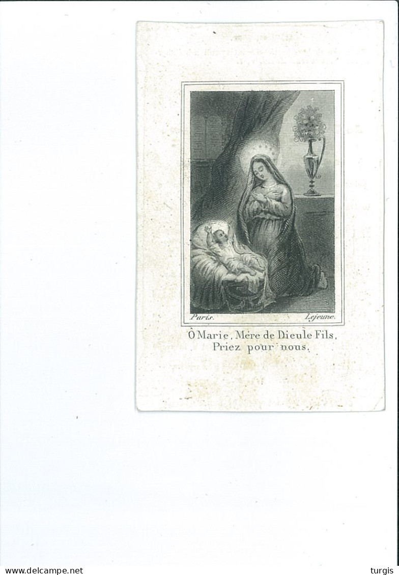 COLETA LIPPENS ECHTG C L DOCTOR DE CLERCK ° ZEVENEKEN ( LOCHRISTI ) + OVERMERE ( BERLARE ) 1848 49 JAAR DRUK GENT - Images Religieuses