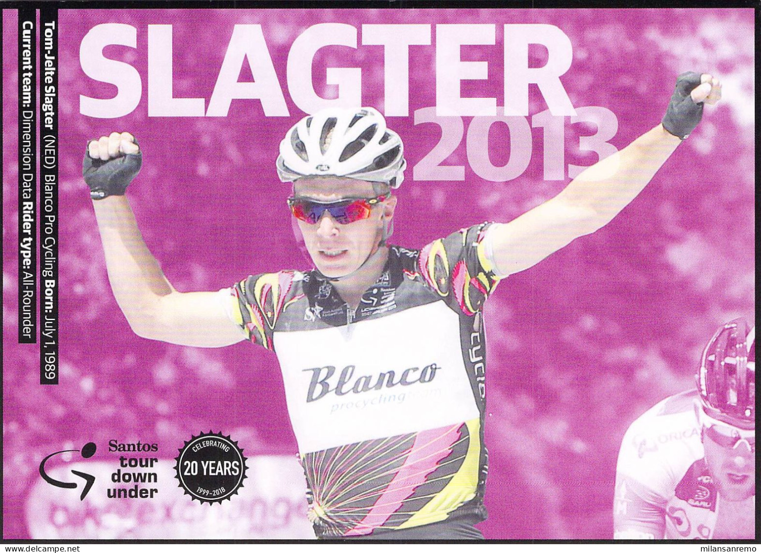 CYCLISME: CYCLISTE : TOM JELTE SLAGTER - Cyclisme