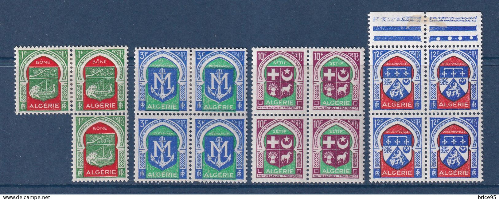 Algérie - YT N° 337 à 337F ** - Neuf Sans Charnière - Non Complète - 1956 à 1958 - Unused Stamps