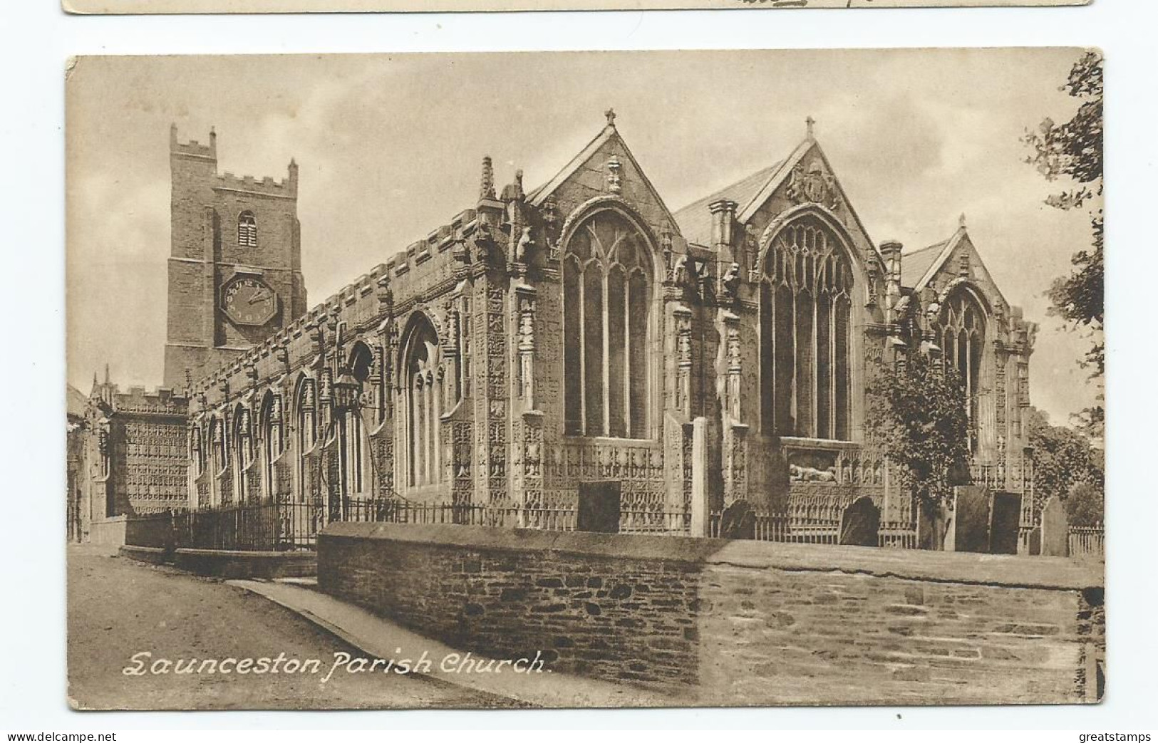 Postcard Cornwall Launceston Parish Church Frith's  See Description - Other & Unclassified