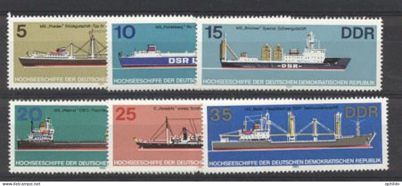 DDR    2358/2363    * *  TB   Bateau   Cote 3.50 Euro  - Unused Stamps