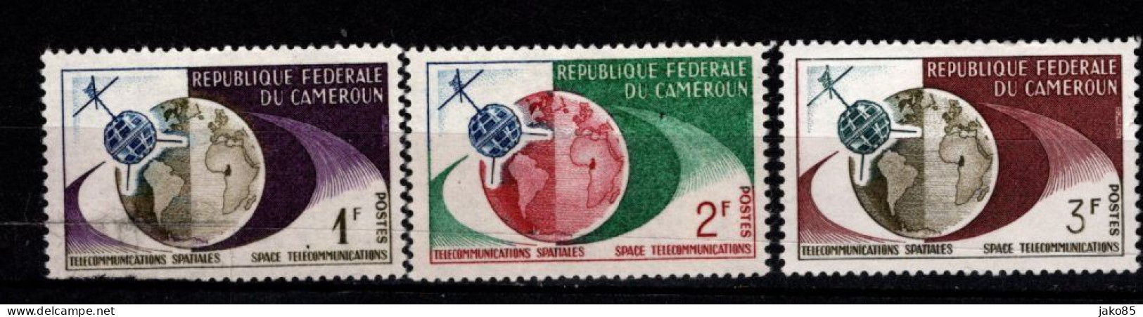 - CAMEROUN -1963 - YT N° 361  / 363 - * - Télécoms Spatiale - Cameroun (1960-...)