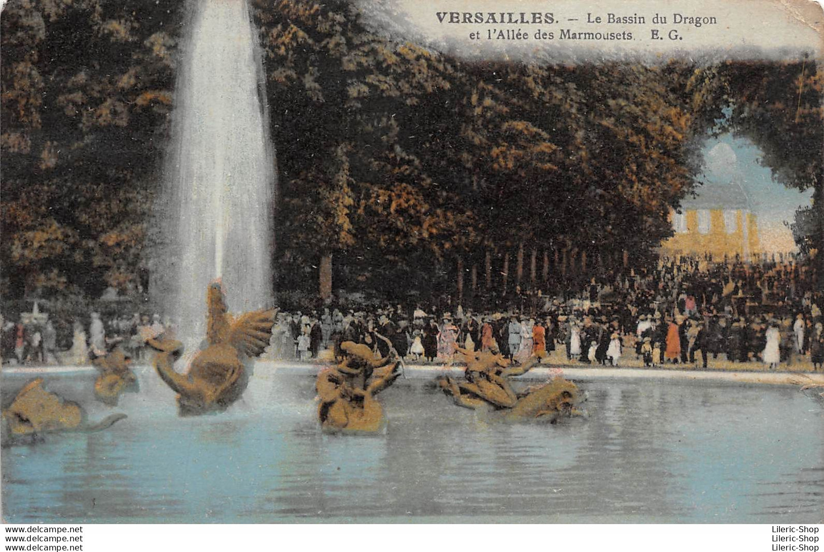 [78]  Versailles (Château) 2 CPA  Le Bassin Du Dragon Et Le Parc Avec Les Bois D'Apollon - Versailles (Château)