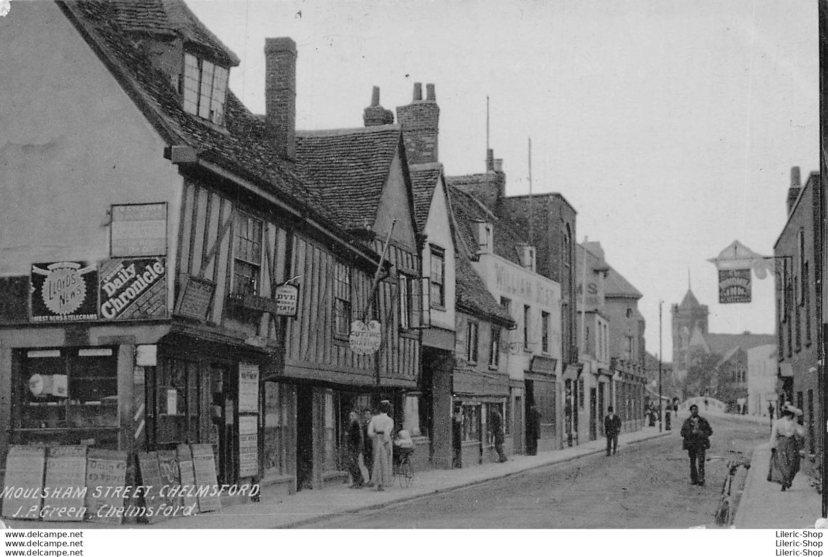 ENGLAND - Essex > Chelmsford - Moulsham Street Postcard 1906 - Autres & Non Classés