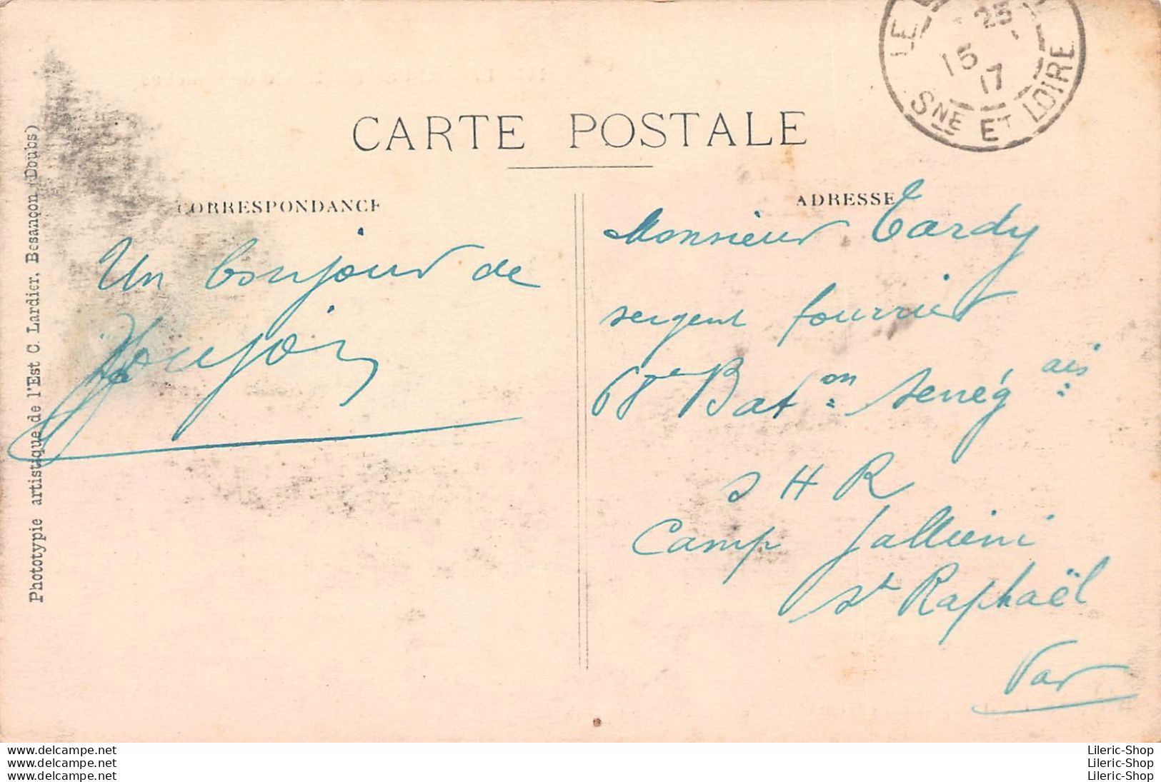 [71] LE CREUSOT - Cpa 1917 -  Route De Couches - Hôtel TERMINUS - Le Creusot