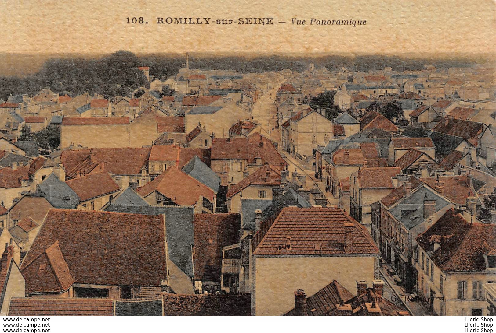 [10] ROMILLY SUR-SEINE -cpa 1917 - Vue Panoramique - Romilly-sur-Seine