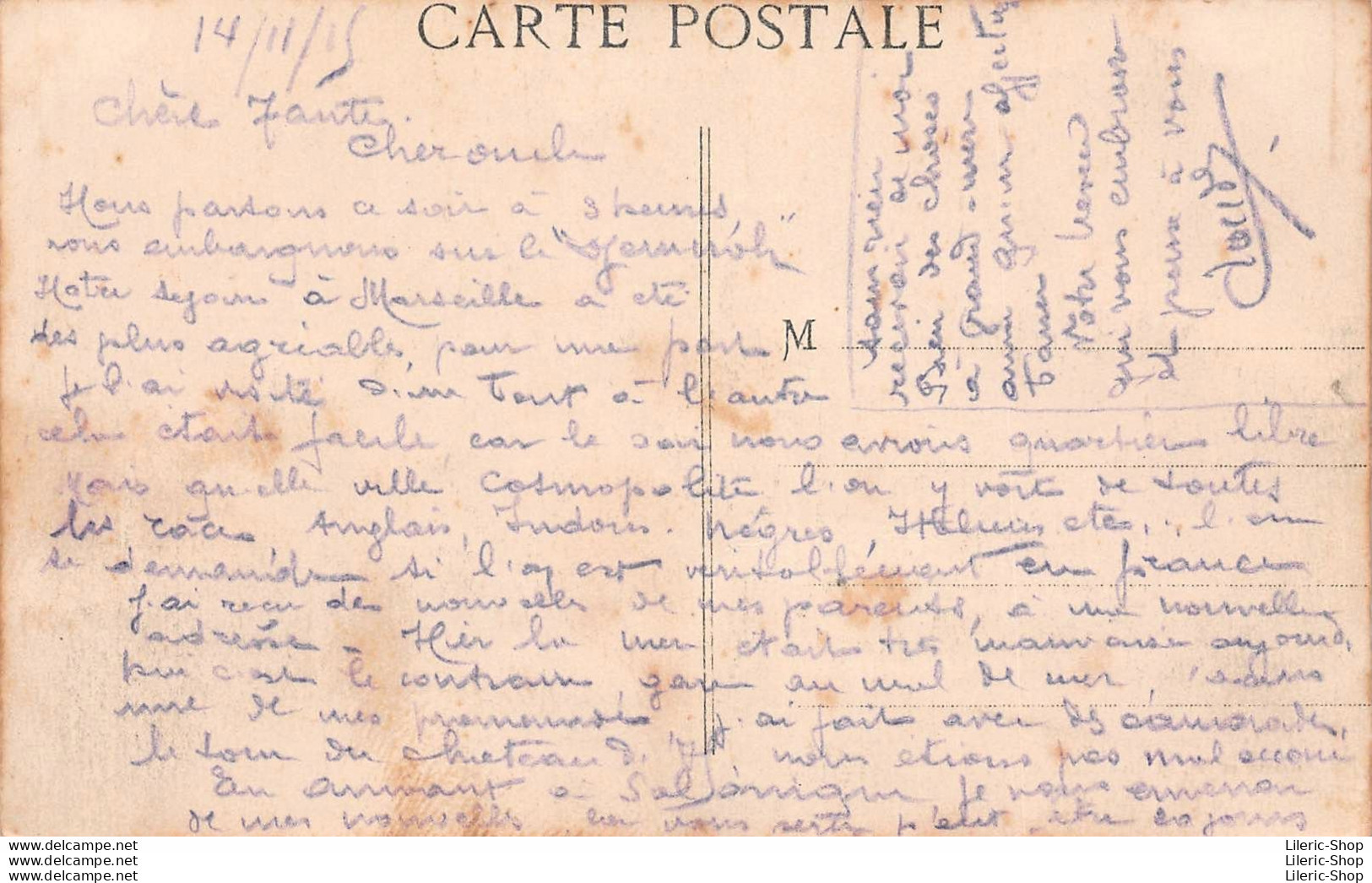 Cpa 1915  S. S. - DJEMNAH  Paquebot Français Des Messageries Maritimes - Steamers