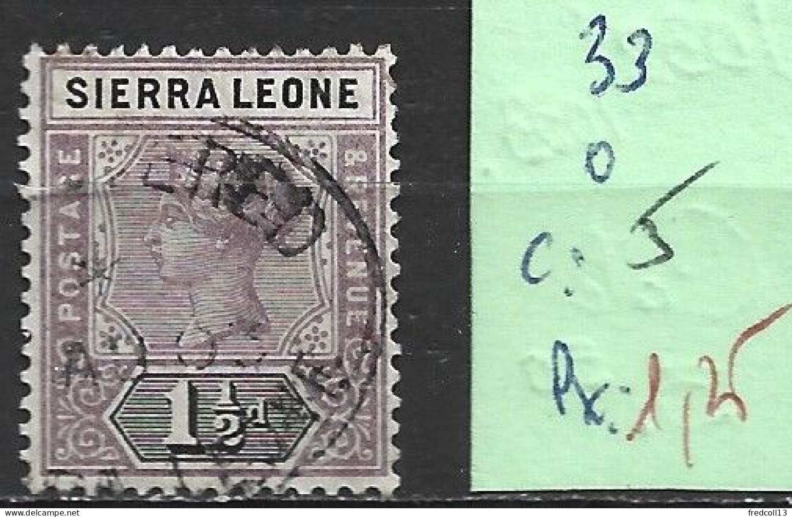 SIERRA LEONE 33 Oblitéré Côte 5 € - Sierra Leone (...-1960)