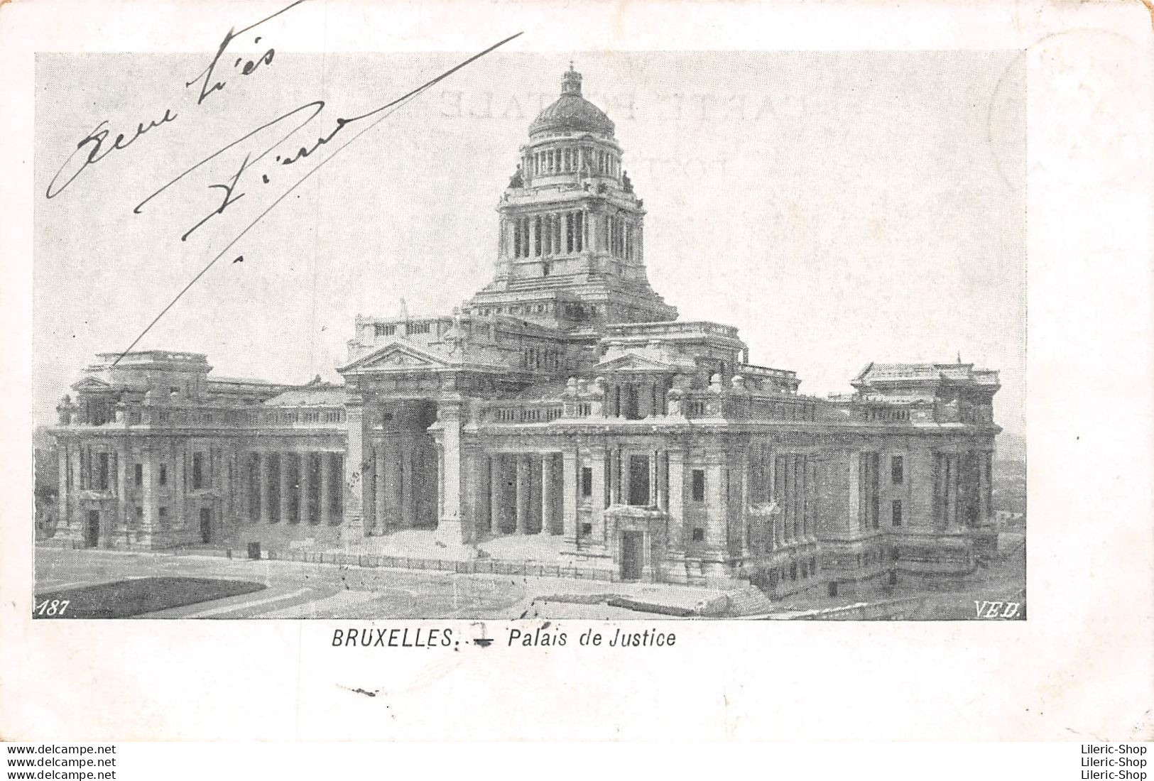 Belgique > BRUXELLES Cpa Année 1906 Dos Simple - Palais De Justice - VED N°187 - Monuments, édifices