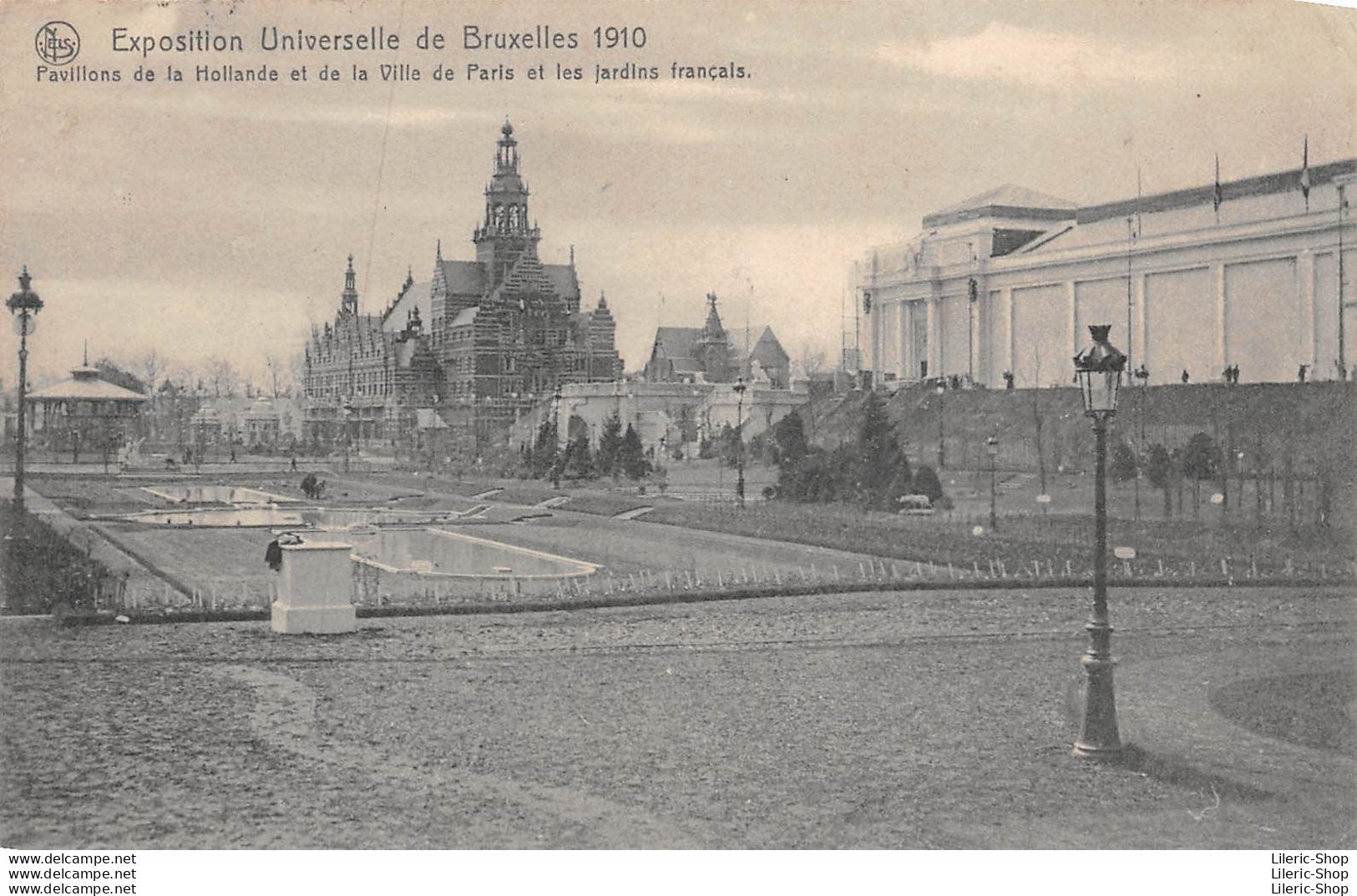 1910  Pavillons De La Hollande Et De La Ville De Paris Et Les Jardins Français - Universal Exhibitions