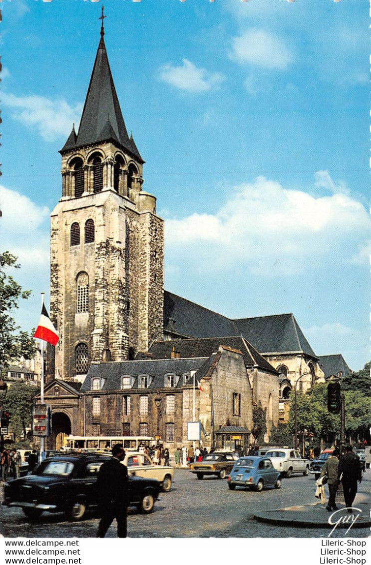 [75] L'Église Saint-Germain Des Prés - 403 Peugeot, Fiat 500, - PKW