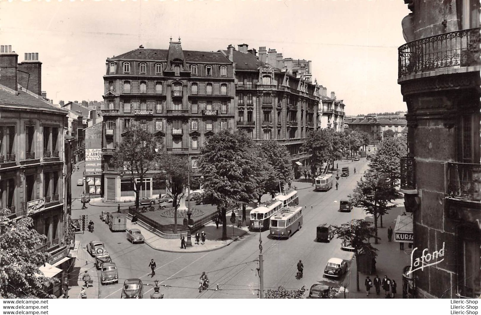 [42]  Saint Etienne - Avenue De La Libération Et Square Massenet - Automobiles Trolley Bus - Cpsm PF - Saint Etienne