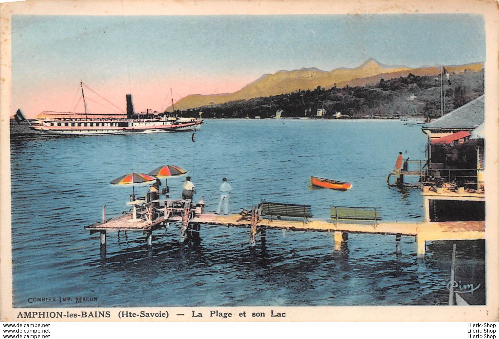 [74] AMPHION-les-BAINS - La Plage Et Son Lac - Autres & Non Classés