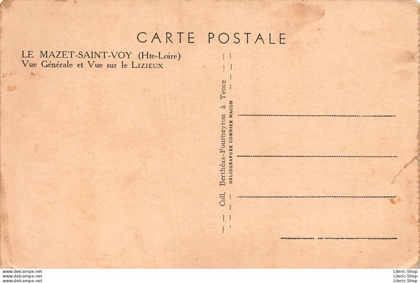 [43]  Le Mazet-Saint-Voy - Vue Générale Et Sur Le Lizieux - Autres & Non Classés