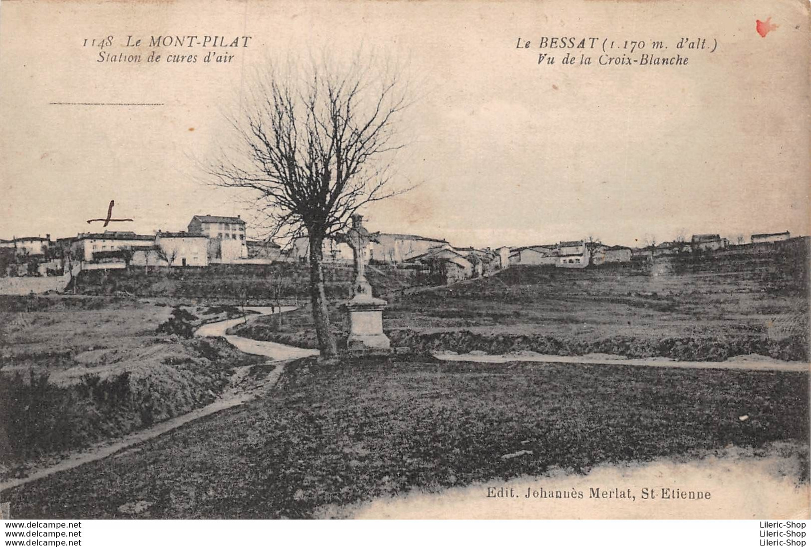 [42] Loire > Mont Pilat - Le BESSAT Vu De La Croix-Blanche  Edit. Johannes Merlat, St Etienne - Mont Pilat