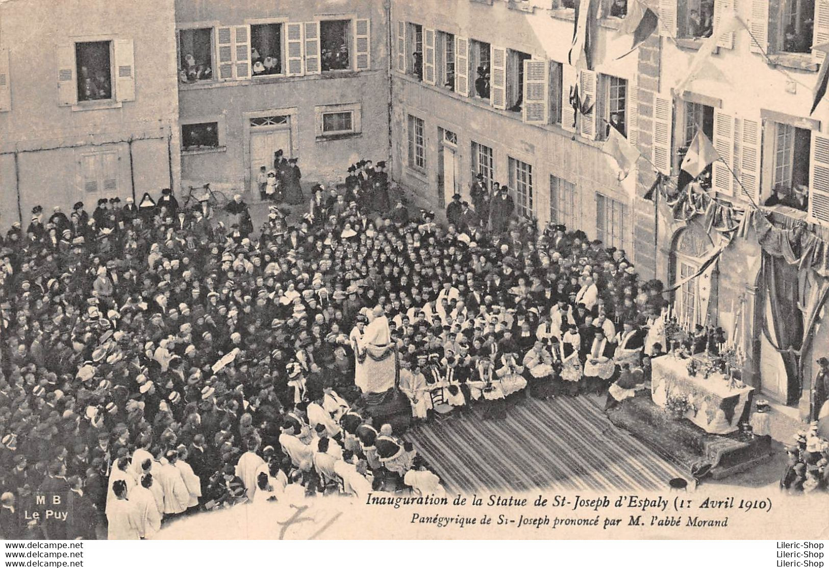 [43] Espaly - Inauguration De La Statue De Saint-Joseph-de-Bon-Espoir (1er Avril 1910) - Autres & Non Classés