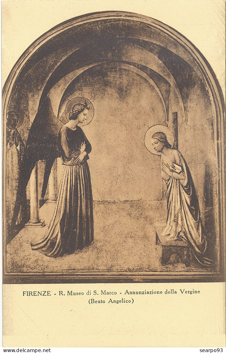 ITALY. POSTCARD. SAN MARCO MUSEUM. ANNUNCIATION OF THE VIRGIN (BEATO ANGELICO) - Firenze (Florence)
