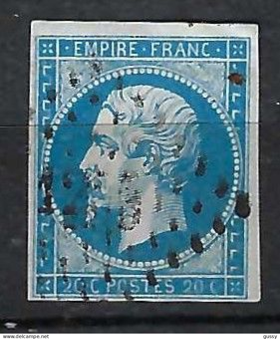 FRANCE Classique, B Obl. PC Des Villes Sur TP Isolés: PC 1276 (Firminy,3) Sur Y&T 14A - 1853-1860 Napoléon III