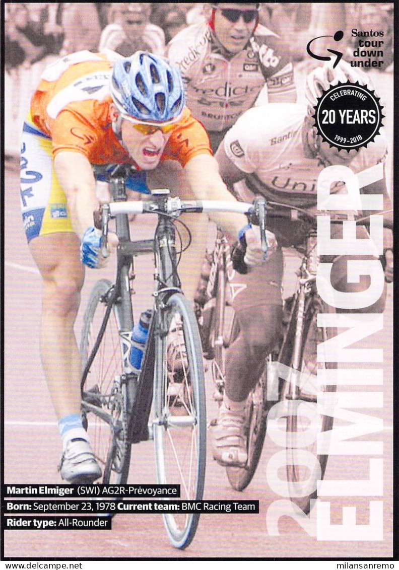 CYCLISME: CYCLISTE : MARTIN ELMIGER - Cyclisme