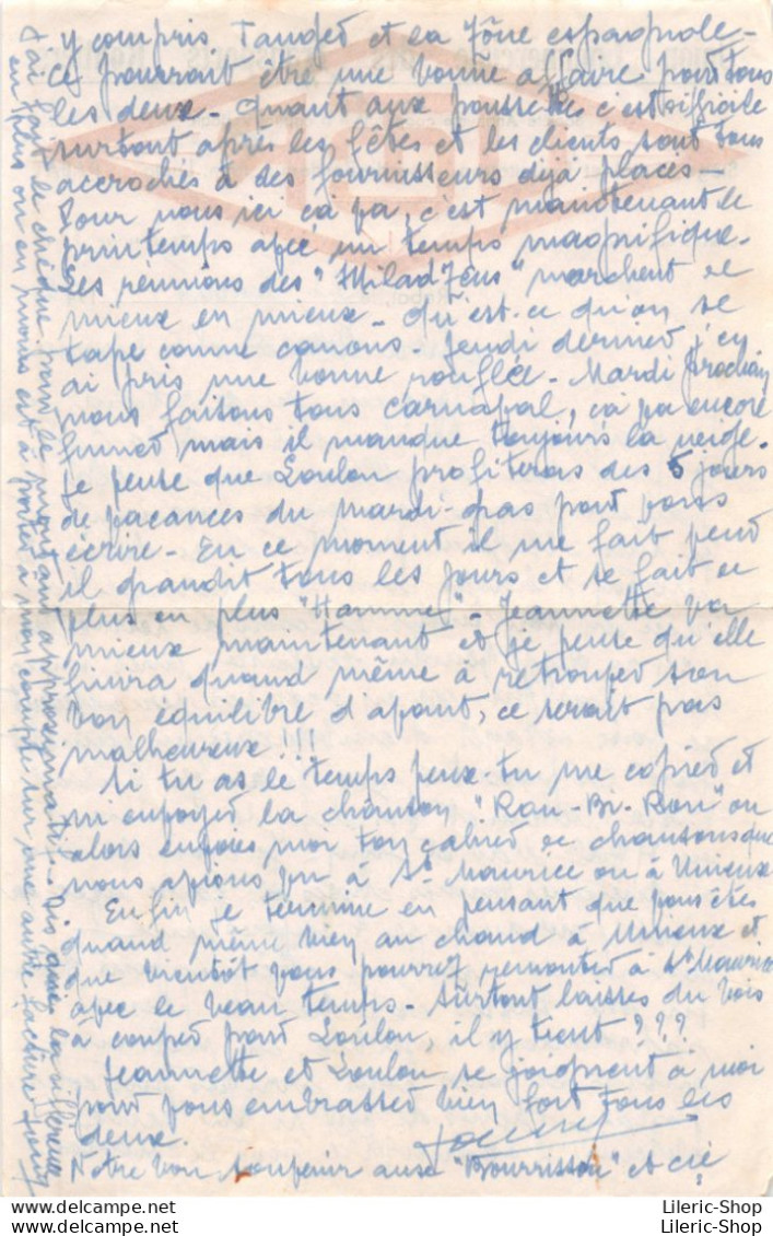 10 Lettres avec timbres MAROC de Rabat à Unieux (42)  entre 2 frères Ménard de 1947 à 1952 -