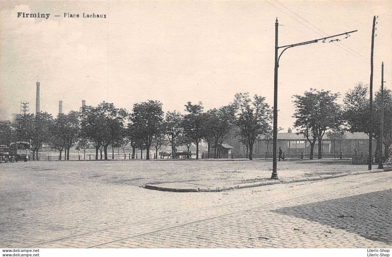 FIRMINY(Loire)  - La Place Lachaux - Cpsm PF éditeur Alésina - Firminy