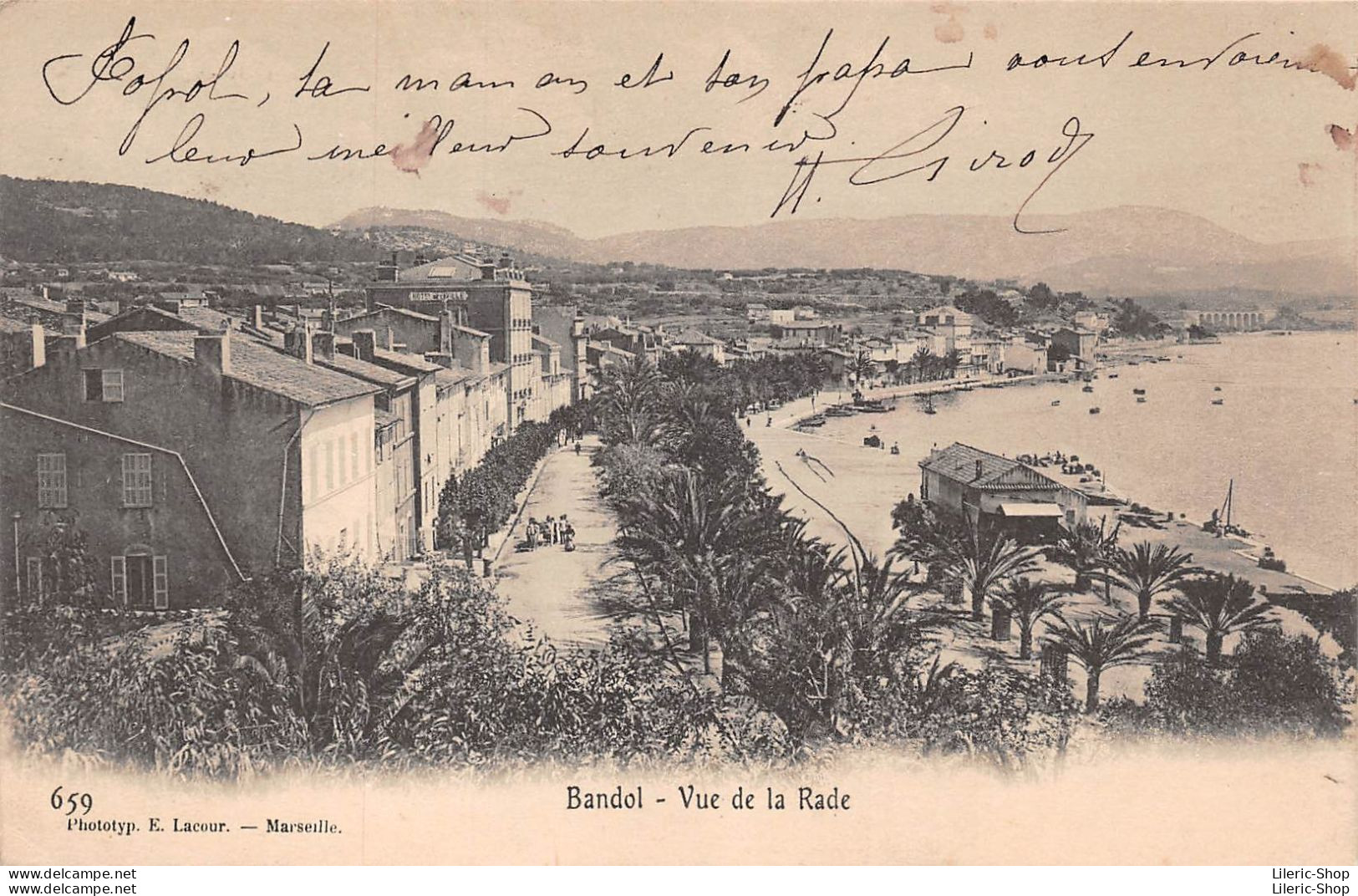 BANDOL (83)  Vue De La Rade - Carte Précurseur 1904 - Bandol