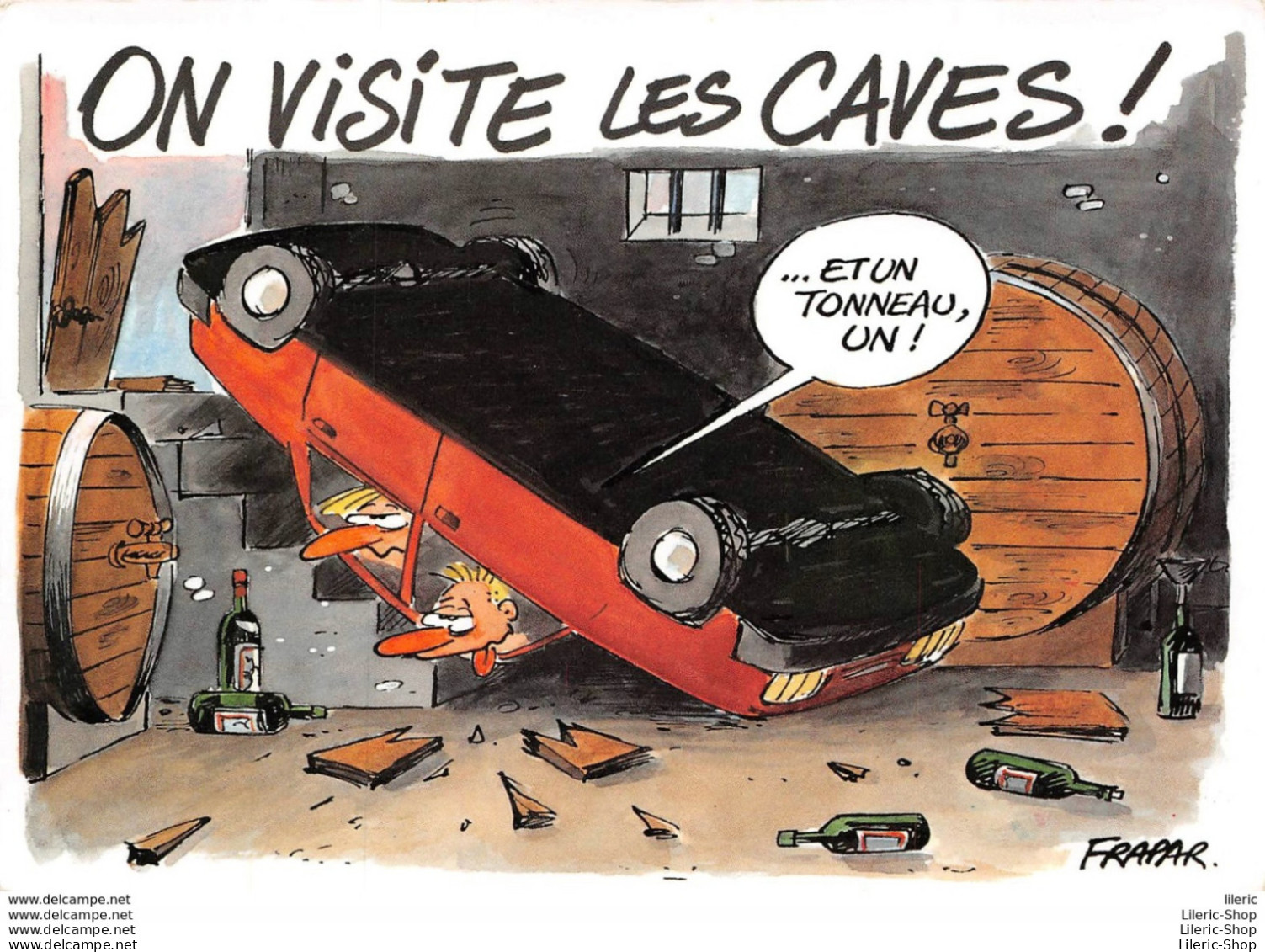 HUMOUR // AUTOMOBILE // ILLUSTRATEUR FRAPAR // " On Visite Les Caves !" - Editions Combier - Humour