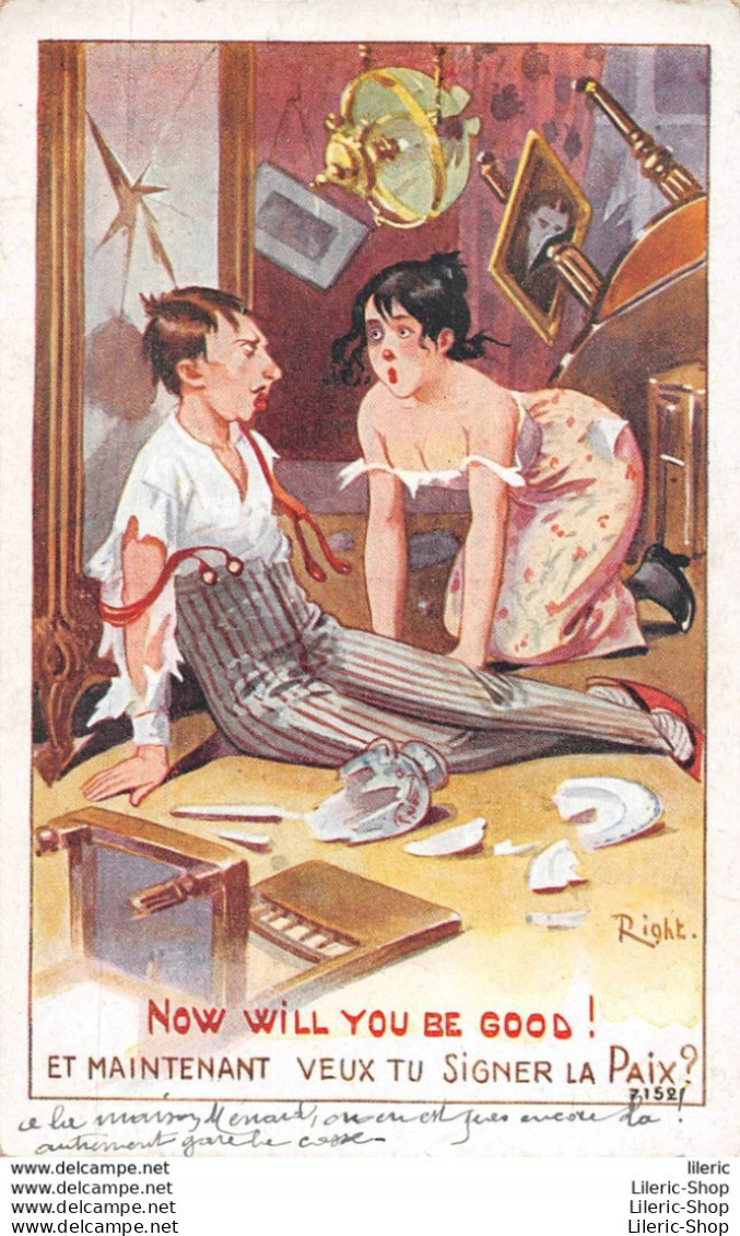 ILLUSTRATEUR RIGHT - "NOW WILL YOU BE GOOD" - 1919 - Right