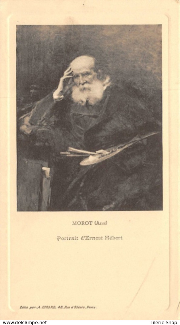 MENU VIERGE // MOROT Aimé- " Portrait D'Ernest Hébert" - EDITE PAR A. GIRARD - Menus