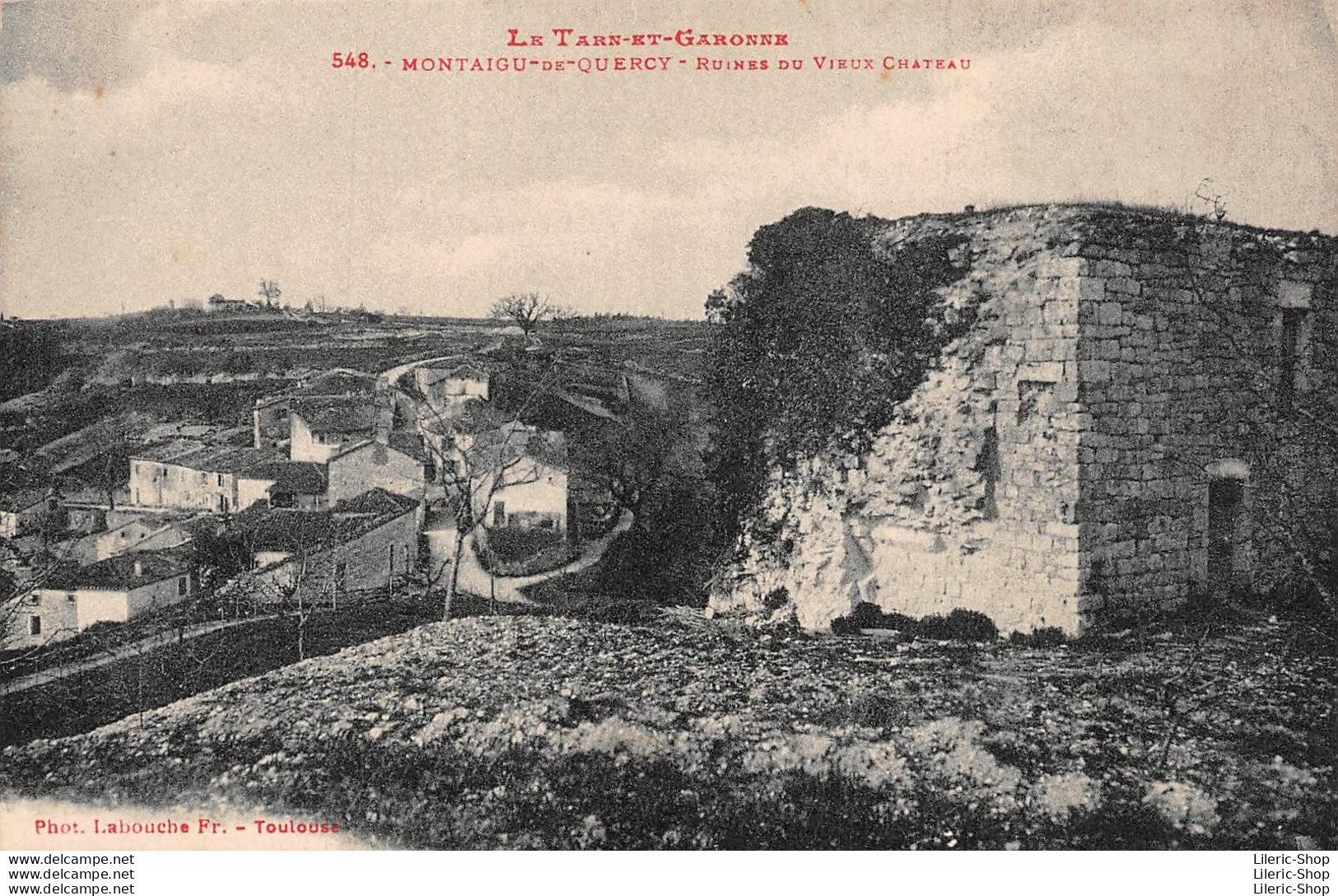 [82]  MONTAIGU DE-QUERCY - RUINES DU VIEUX CHATEAU - Montaigu De Quercy