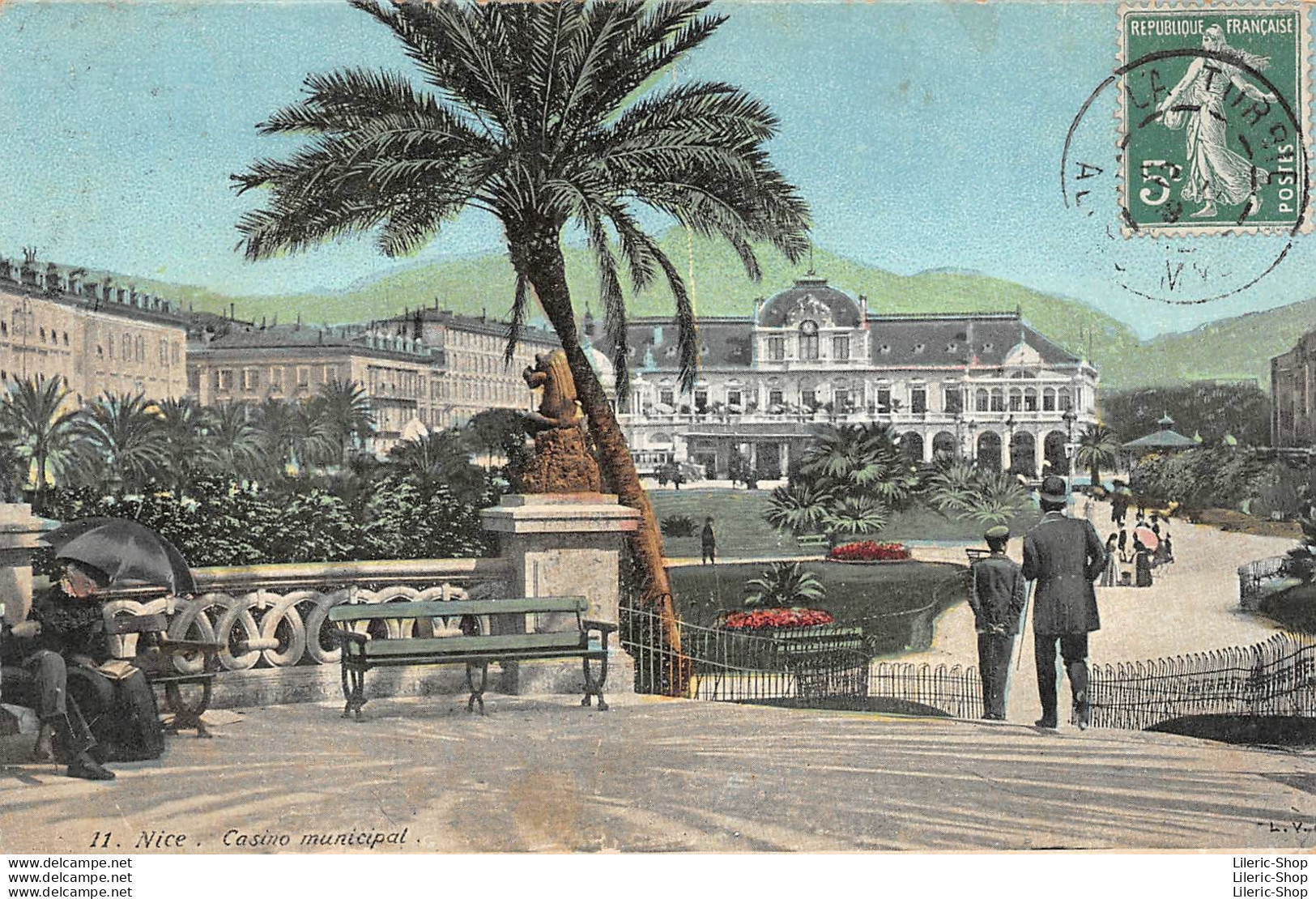 [06]  Nice - Cpa 1909 - Le Casino Municipal - (Edition L.V. & Cie, Aqua Photo N° 11) - Monuments