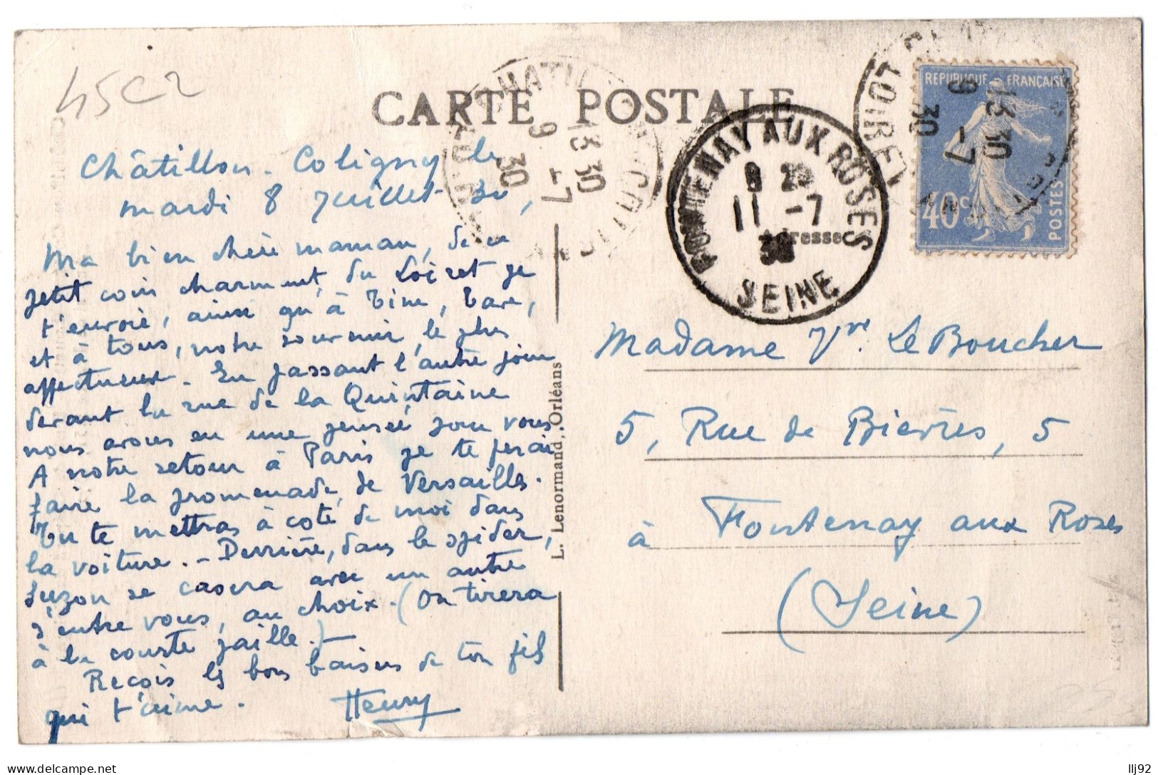 CPA 45 - CHATILLON-COLIGNY (Loiret) - Buste De Gaspard De Coligny, Amiral De F. - Chatillon Coligny