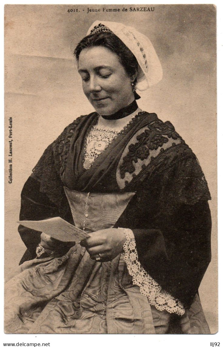 CPA 56 - SARZEAU (Morbihan) - 4011. Jeune Femme De Sarzeau, Costume - H. Laurent - Sarzeau