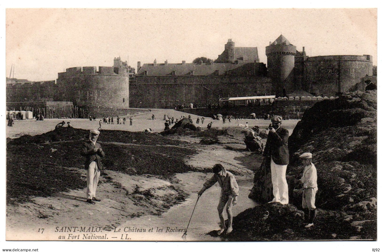 CPA 35 - SAINT-MALO (Ille Et Vilaine) 17. Château Et Rochers, Fort National - LL - Saint Malo