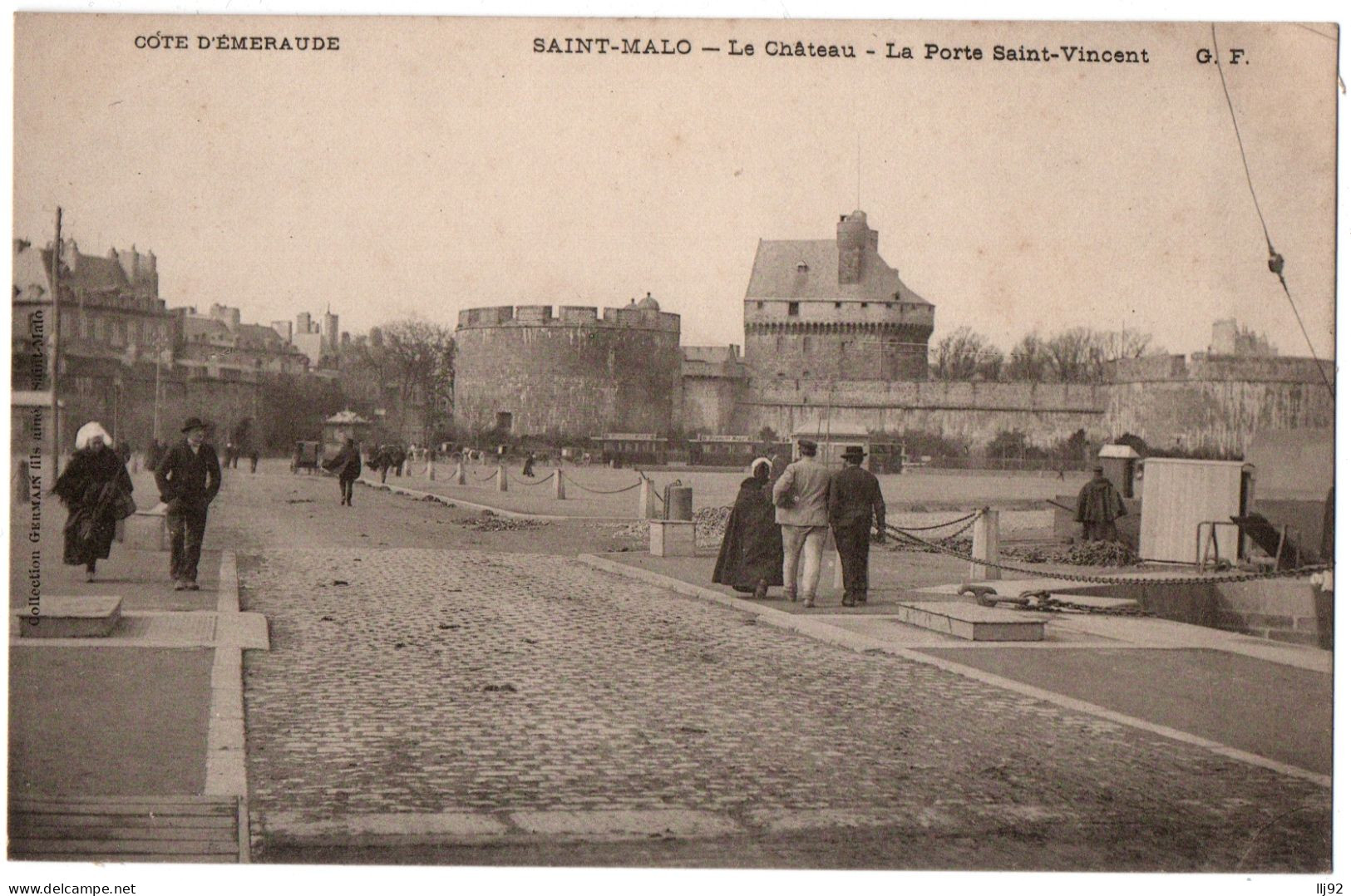 CPA 35 - SAINT-MALO (Ille Et Vilaine) - Le Château - Porte Saint-Vincent - G.F. - Saint Malo
