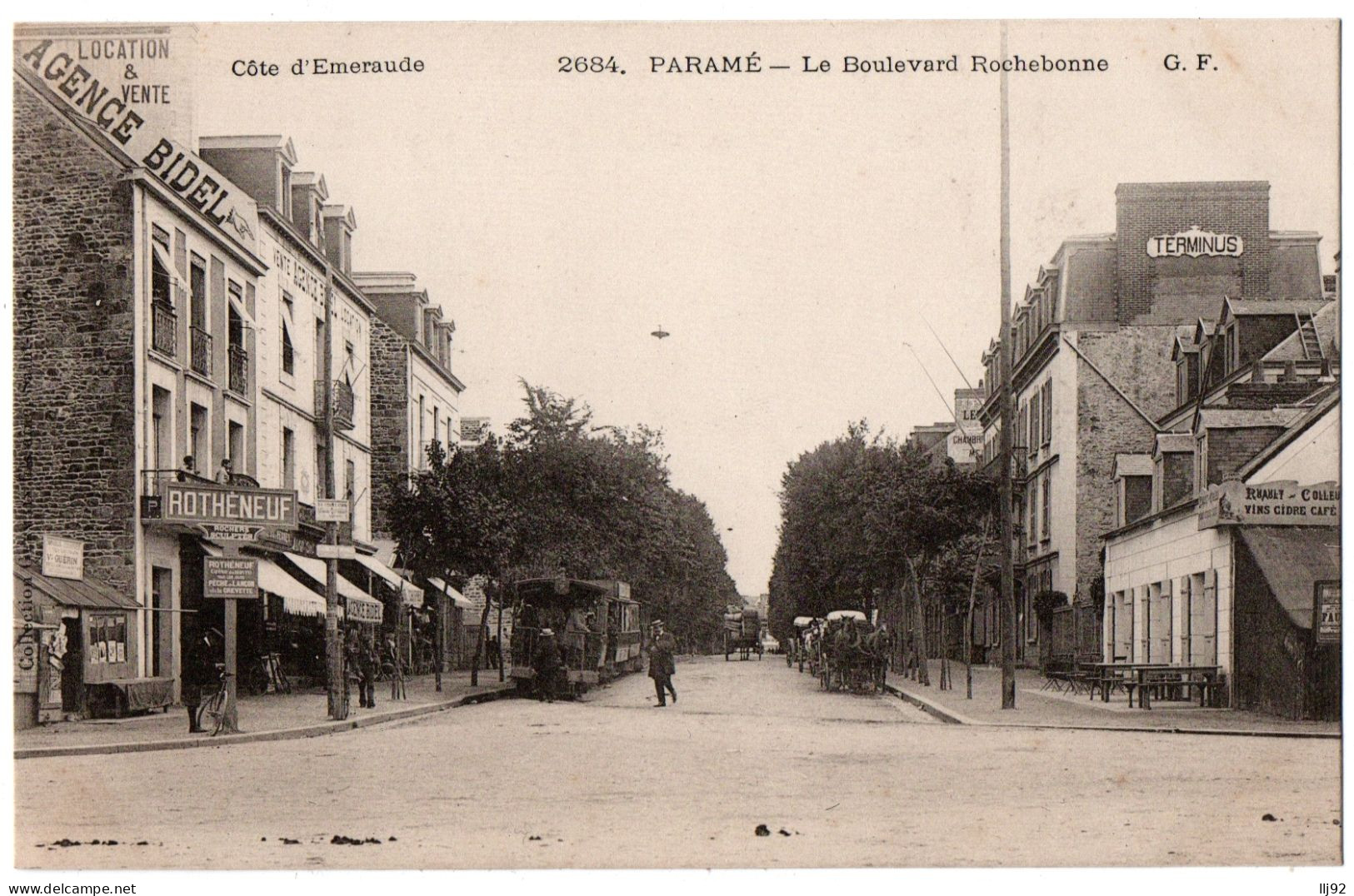 CPA 35 - PARAME (Ille Et Vilaine) - 2684. Le Boulevard Rochebonne - GF (tramway) - Parame