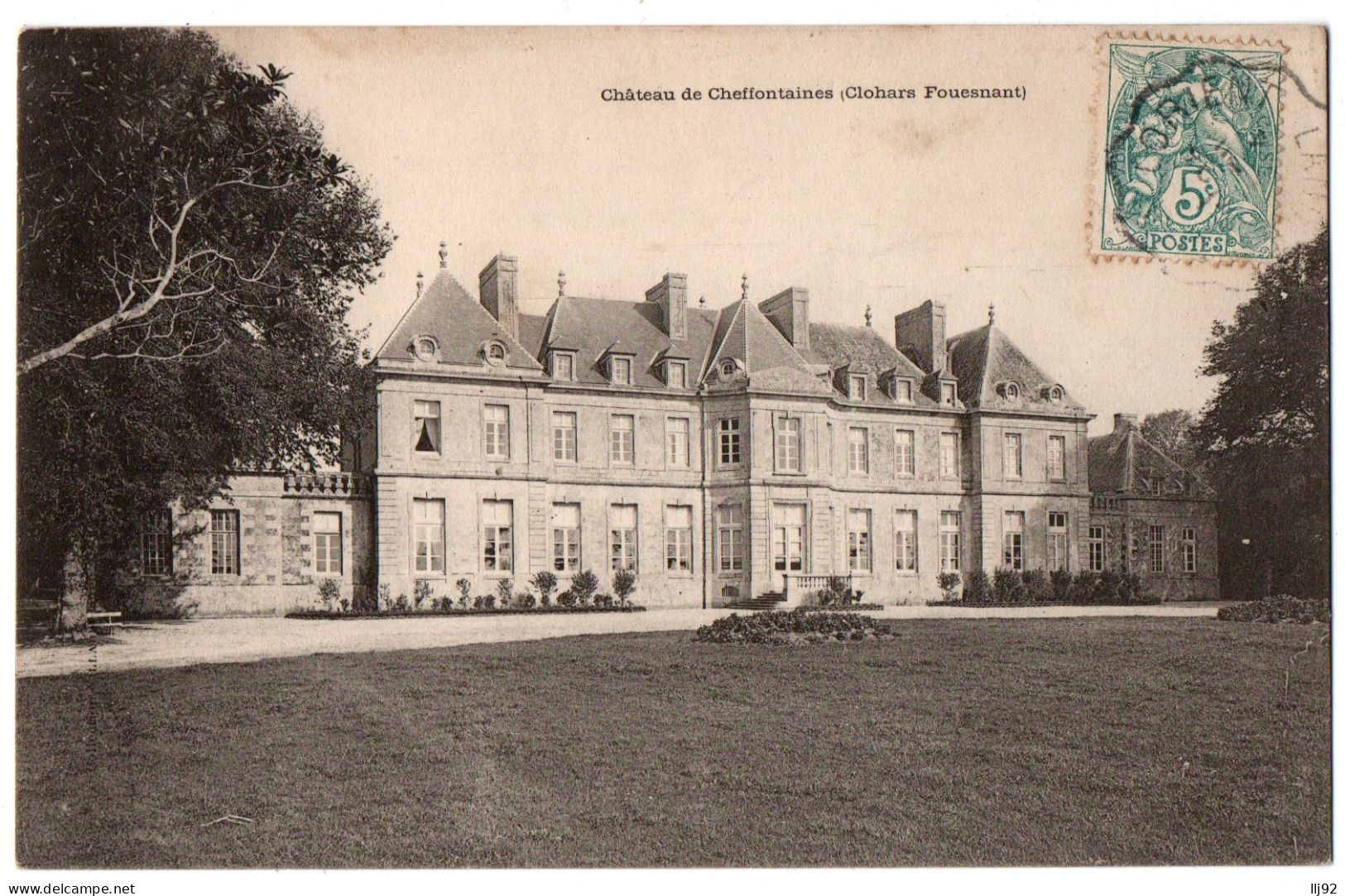 CPA 29 - CLOHARS-FOUESNANT (Finistère) - Château De Cheffontaines - Dos Simple - Clohars-Carnoët