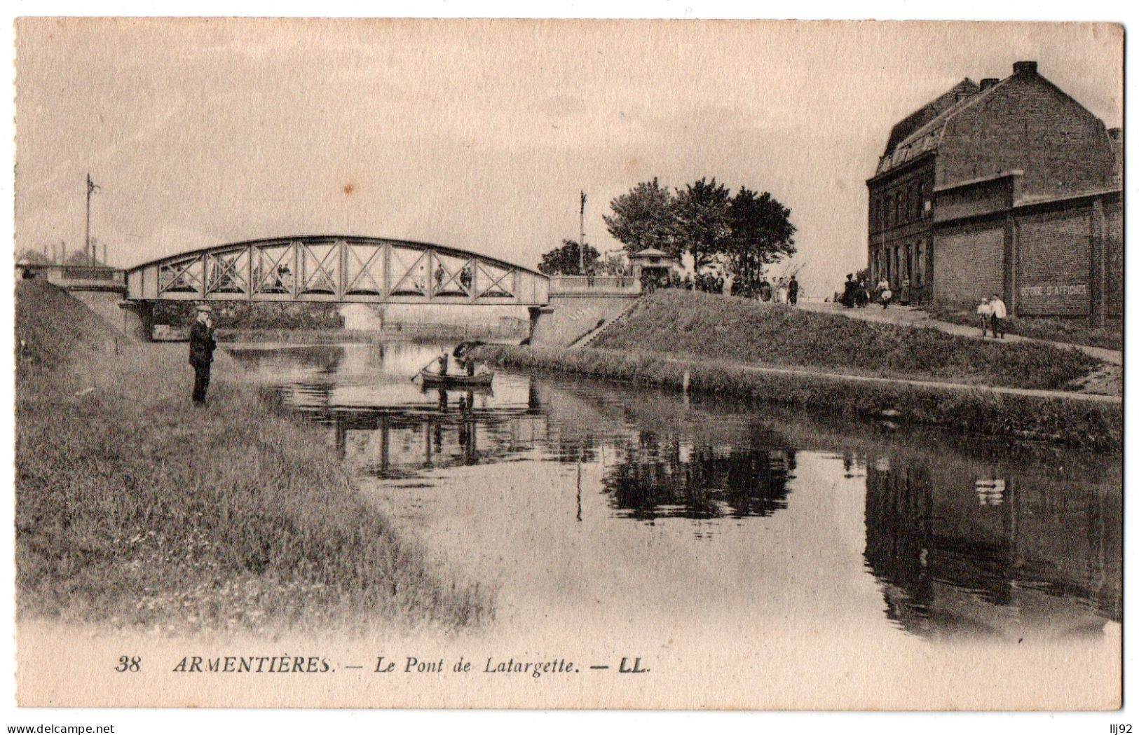 CPA 59 - ARMENTIERES (Nord) - 38. Le Pont De Lafargette - LL - Armentieres