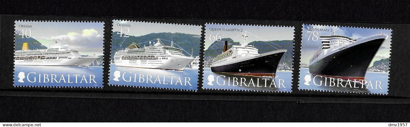 Gibraltar 2007 MNH Cruise Ships (3rd Series) Sg 1207/10 - Gibraltar