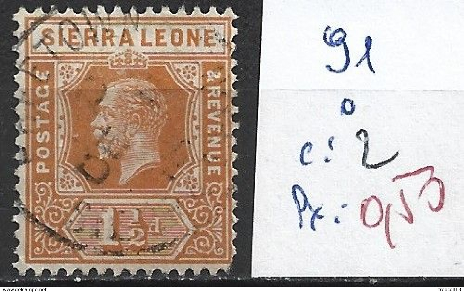 SIERRA LEONE 91 Oblitéré Côte 2 € - Sierra Leone (...-1960)