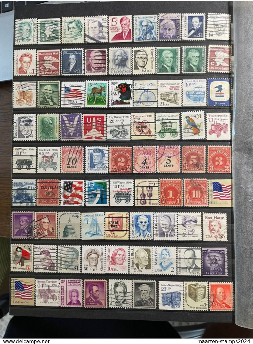United States, ca. 1250 stamps, mainly o, classic to modern, desired revenue 35
